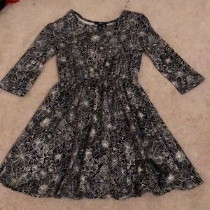 Gap girls size L black and white dress